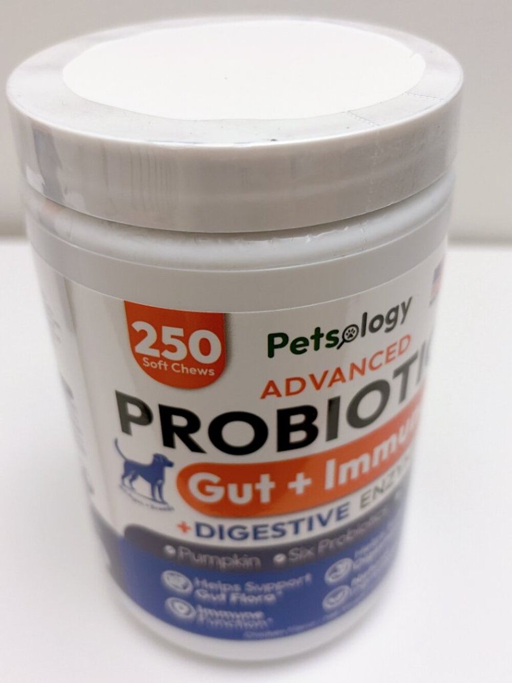 Probiotics for Dogs 250 Chews Digestive Gut Support Petsology - Picture 6 of 6
